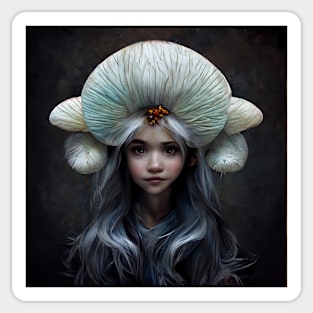 Marquise the Mushroom Faerie by Kim Turner Art Sticker